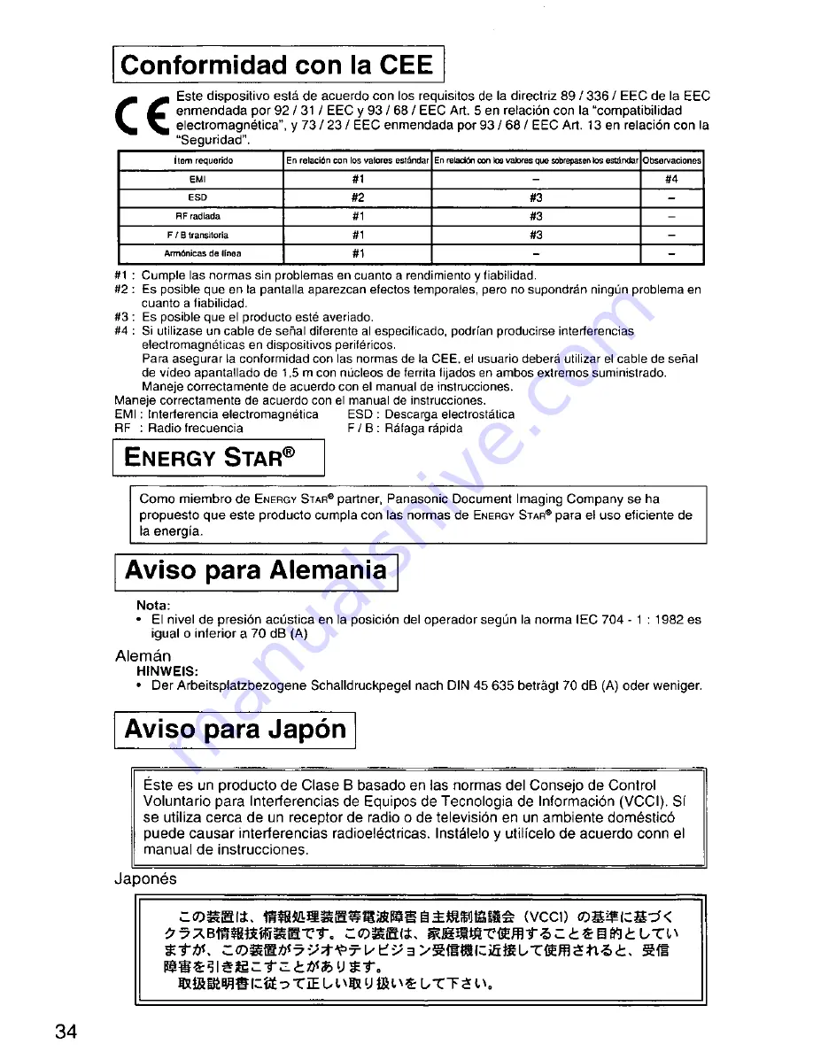 Panasonic PANASYNC TX-D9S45MB Скачать руководство пользователя страница 35