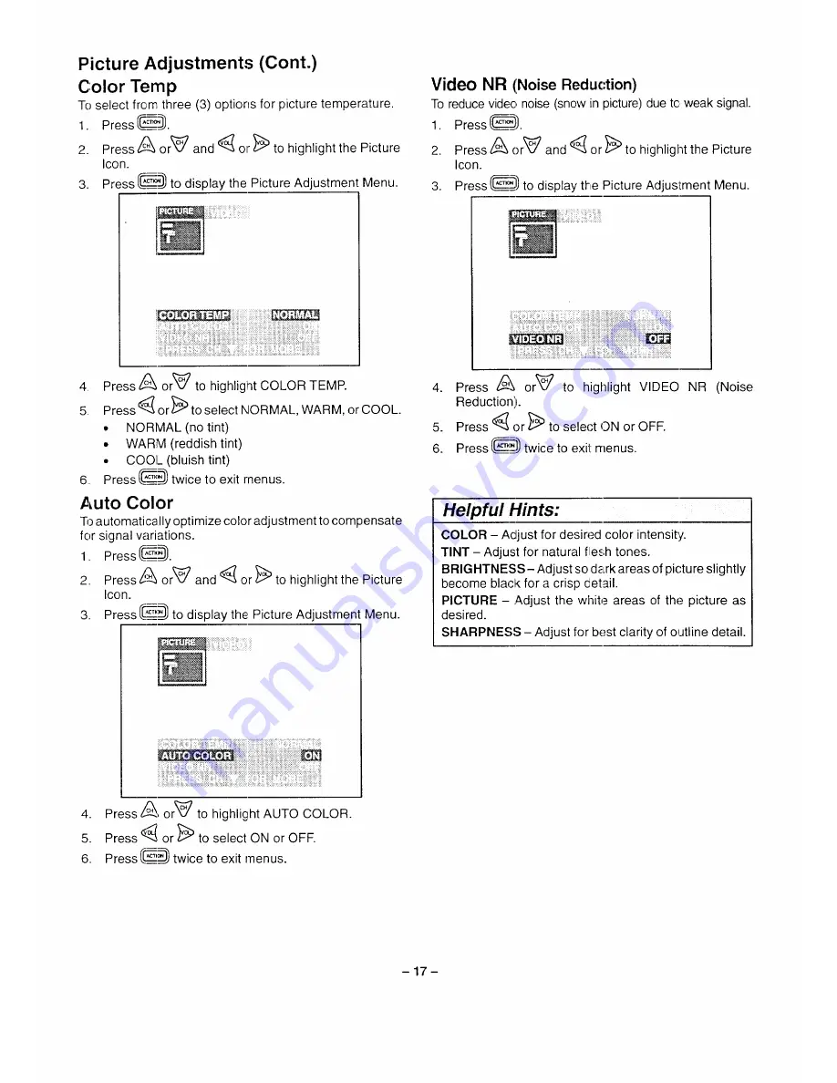 Panasonic PT-51G46C Скачать руководство пользователя страница 17