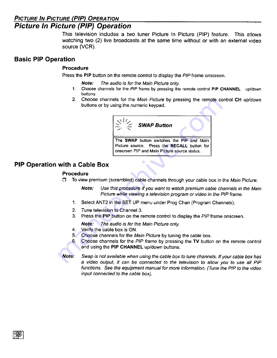 Panasonic PT-56SX30 Operating Manual Download Page 12