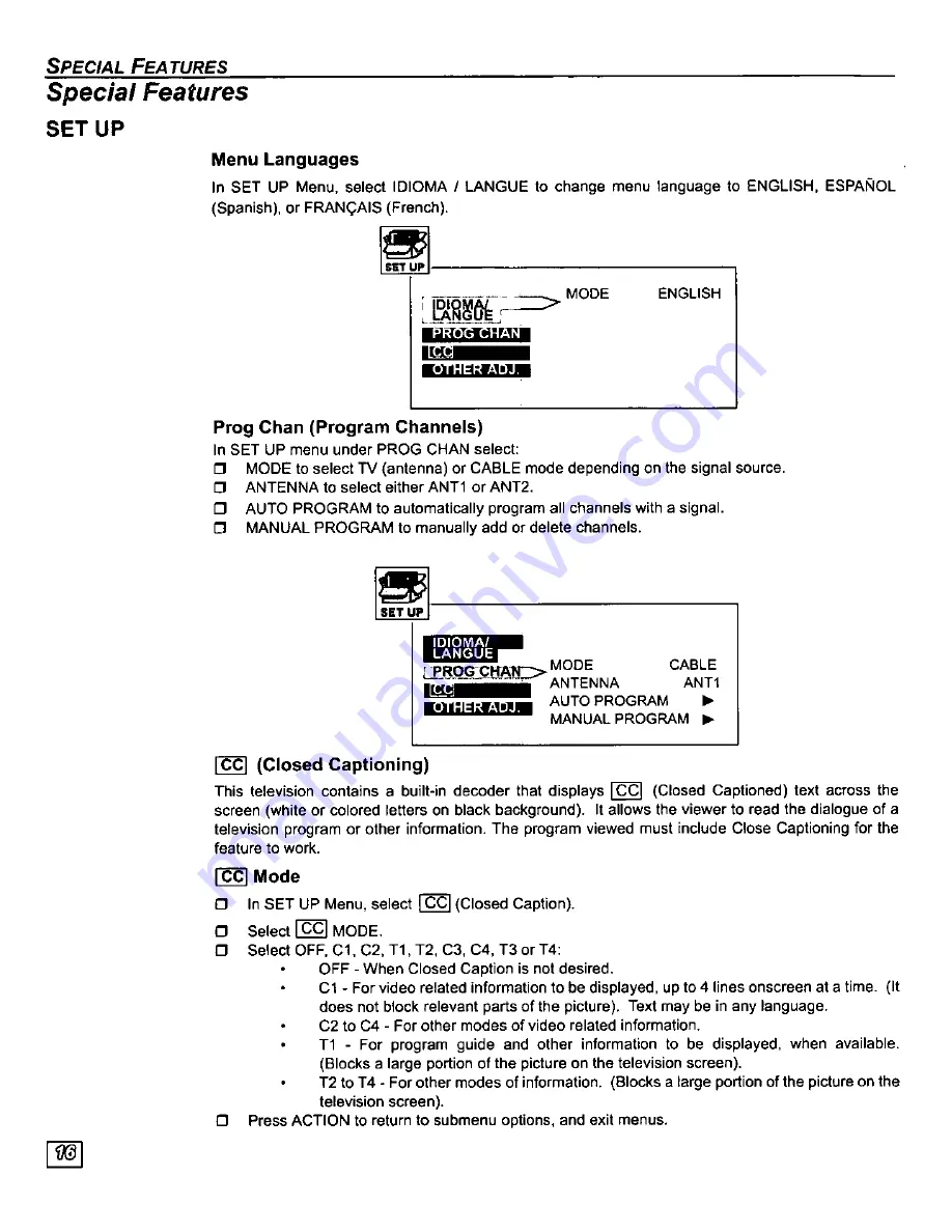 Panasonic PT-56SX30 Operating Manual Download Page 18