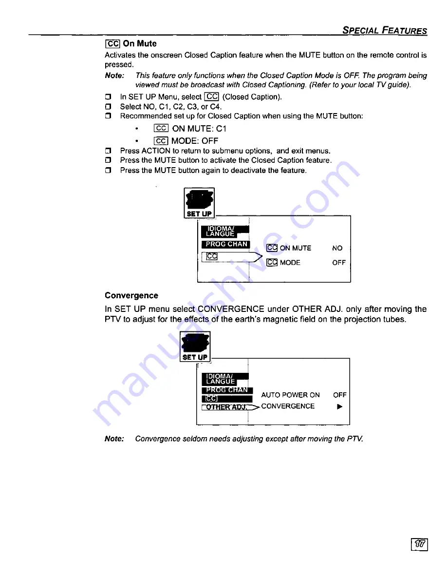 Panasonic PT-56SX30 Operating Manual Download Page 19