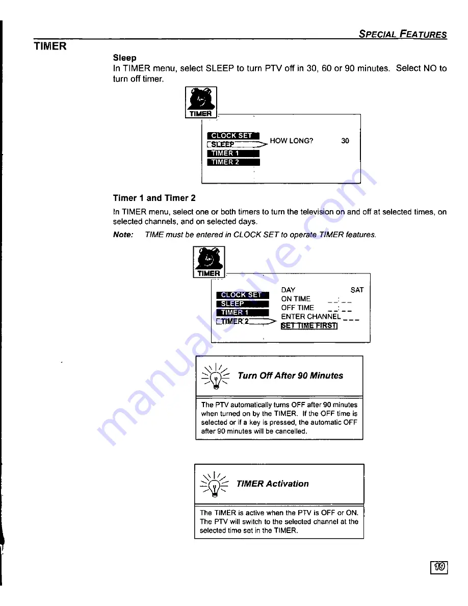 Panasonic PT-56SX30 Operating Manual Download Page 21