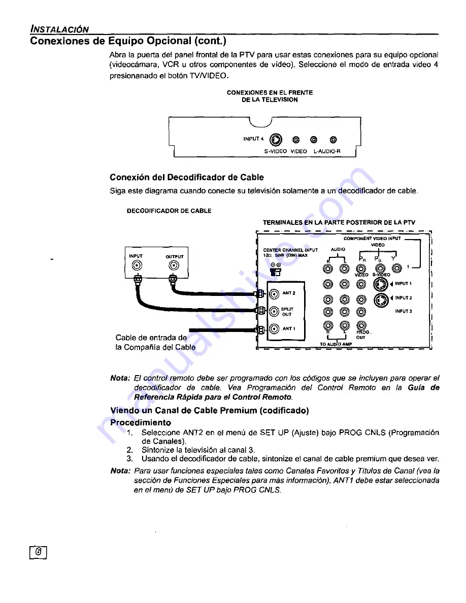 Panasonic PT-56SX30 Operating Manual Download Page 34