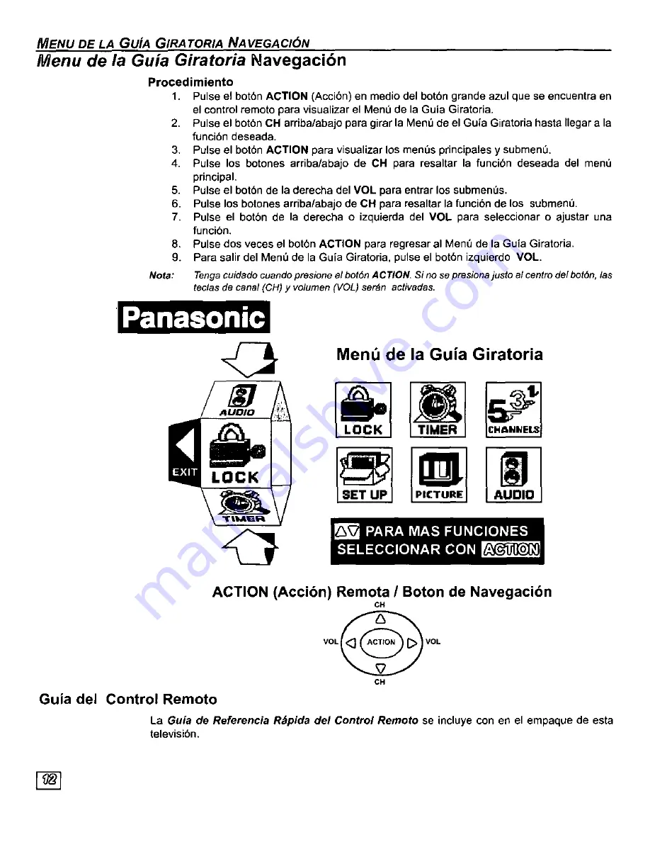 Panasonic PT-56SX30 Скачать руководство пользователя страница 40