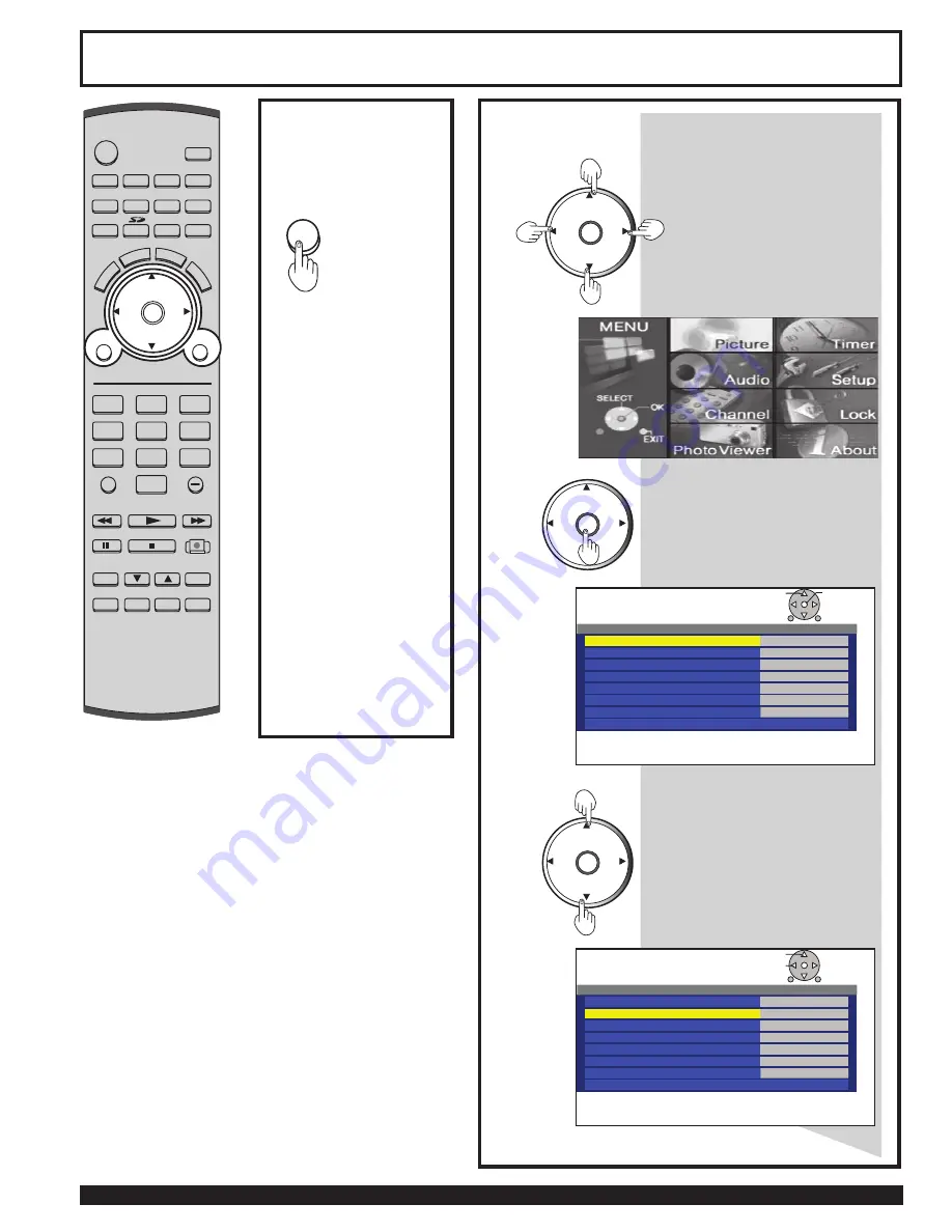 Panasonic PT-60LCX64-B Operating Instructions Manual Download Page 28