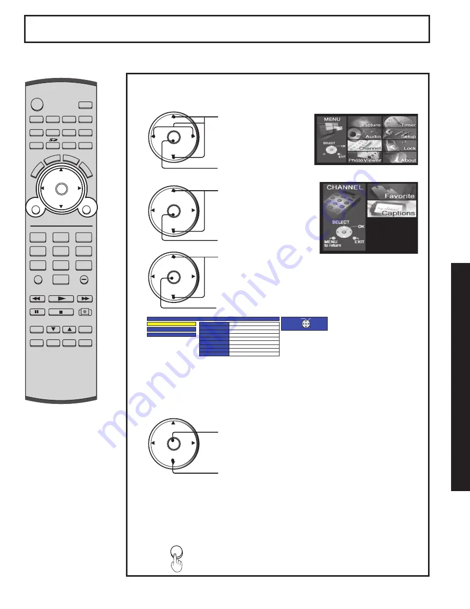 Panasonic PT-60LCX64-B Operating Instructions Manual Download Page 69