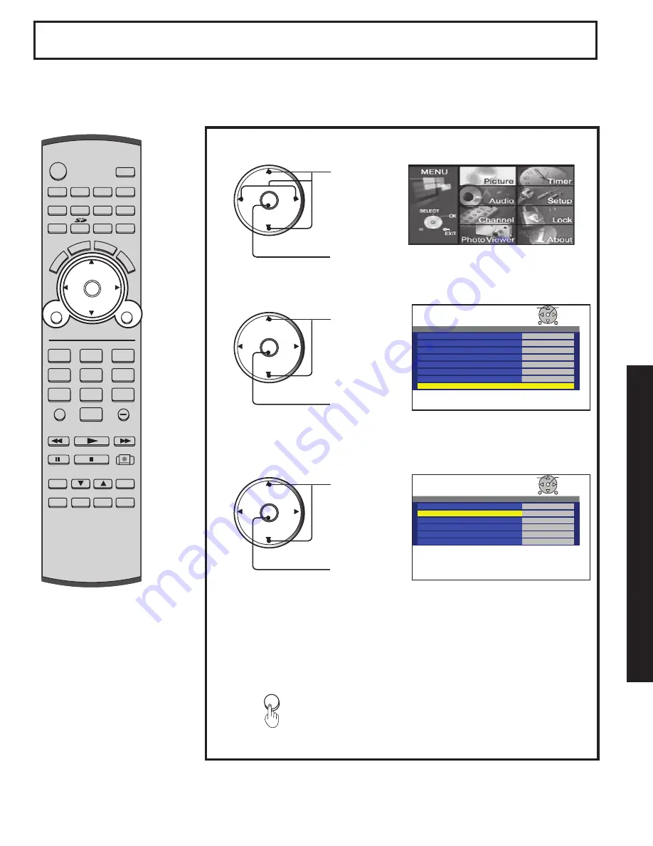 Panasonic PT-60LCX64-B Скачать руководство пользователя страница 73