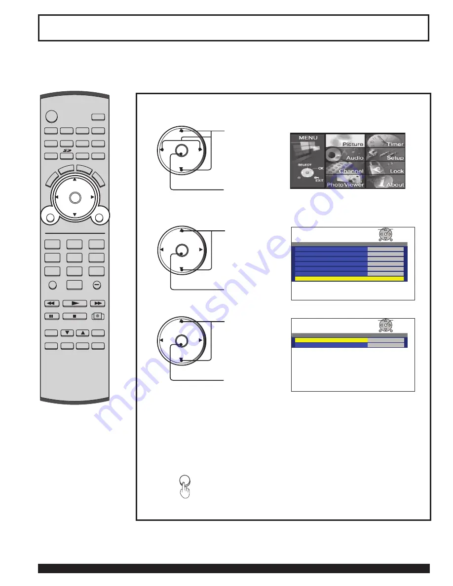 Panasonic PT-60LCX64-B Operating Instructions Manual Download Page 78