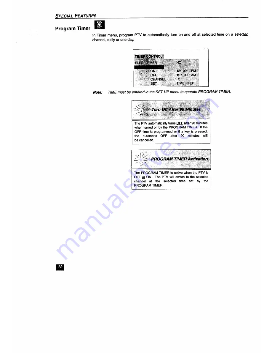 Panasonic PT-61G53X Operating Instructions Manual Download Page 14