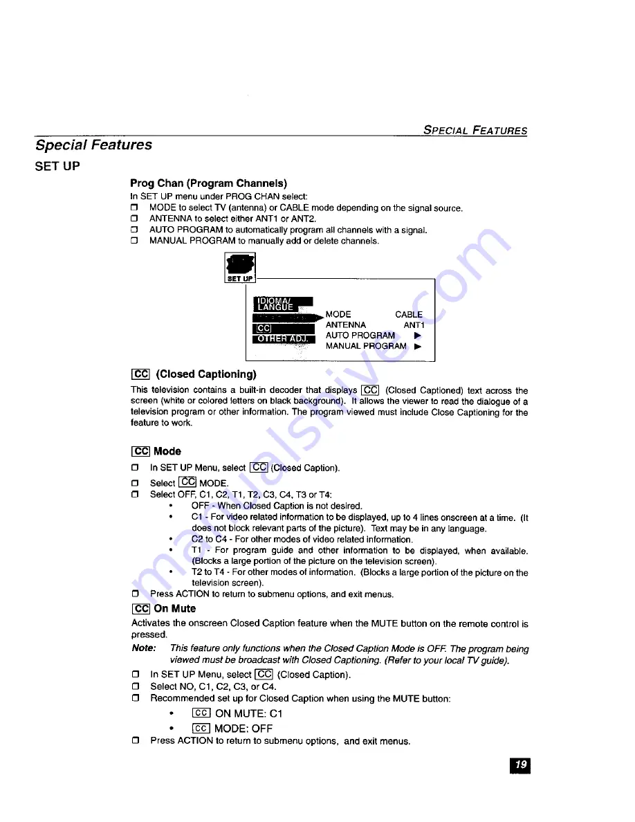 Panasonic PT-61HX41 Operating Instructions Manual Download Page 20