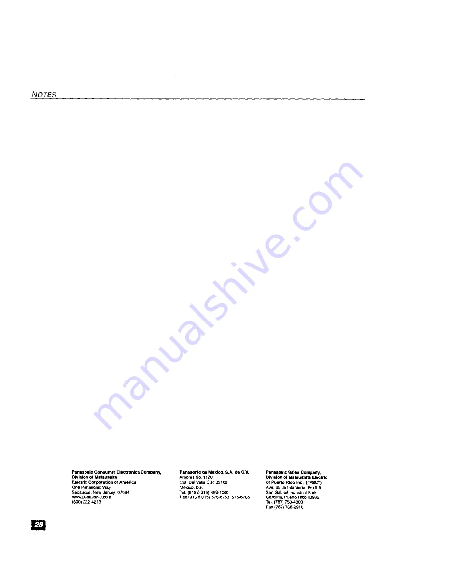 Panasonic PT-61HX41 Operating Instructions Manual Download Page 29