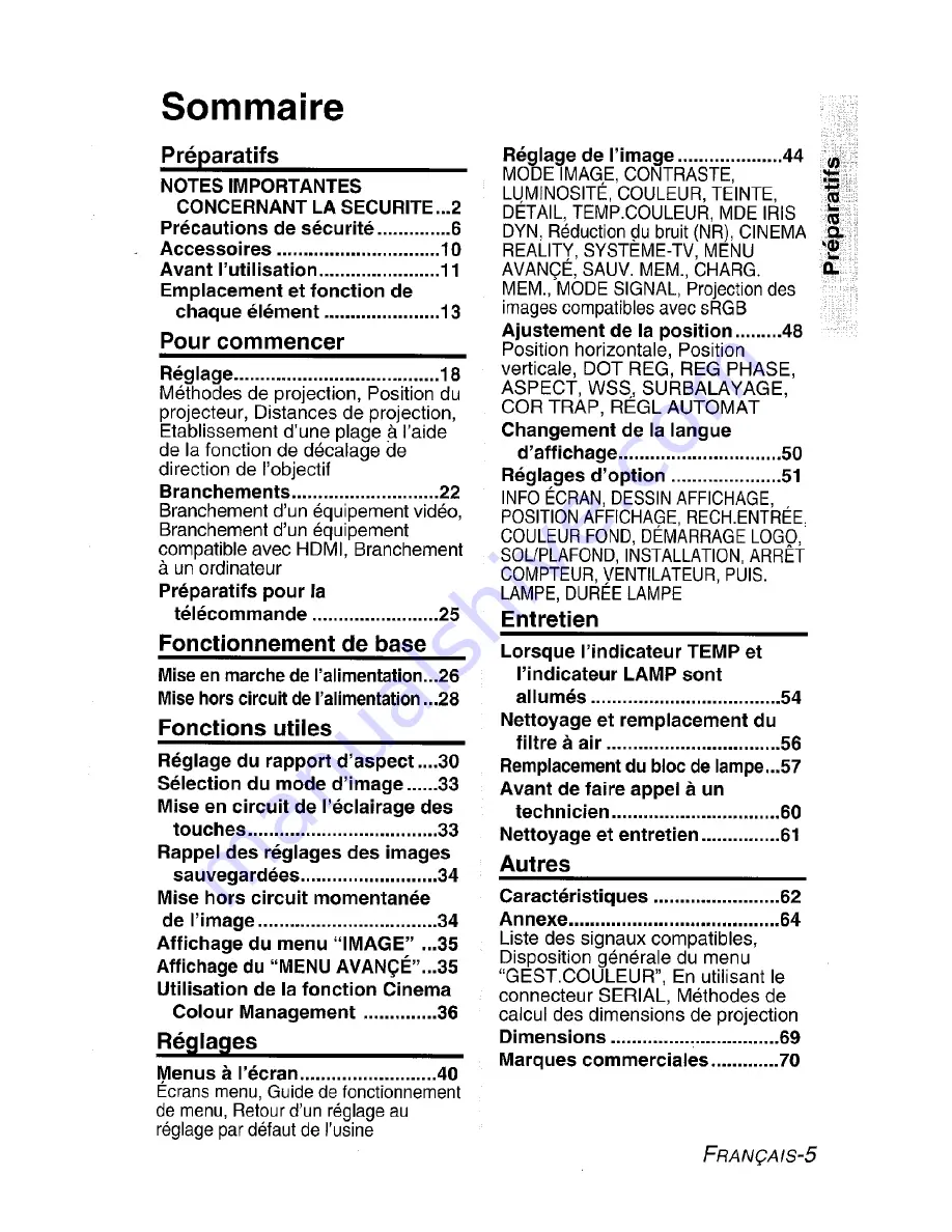 Panasonic PT-AE900UEC Operating Operating Manual Download Page 75