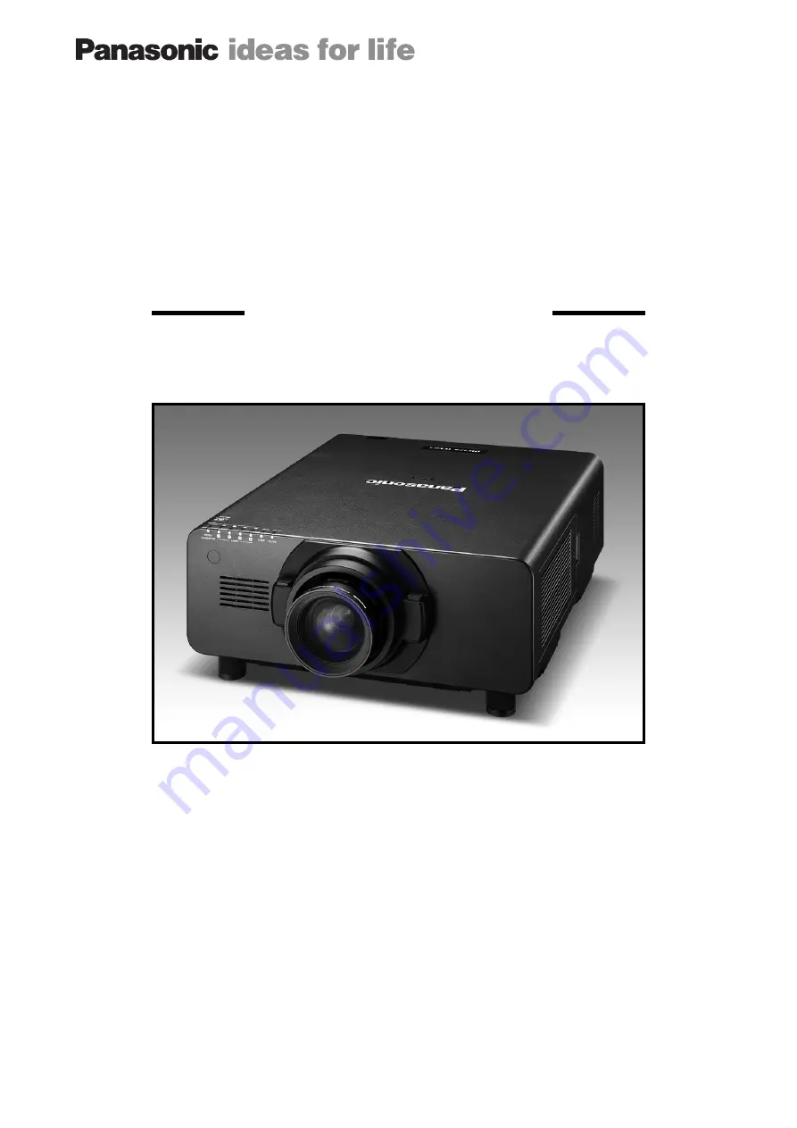 Panasonic PT-DW17KU Specification Download Page 1