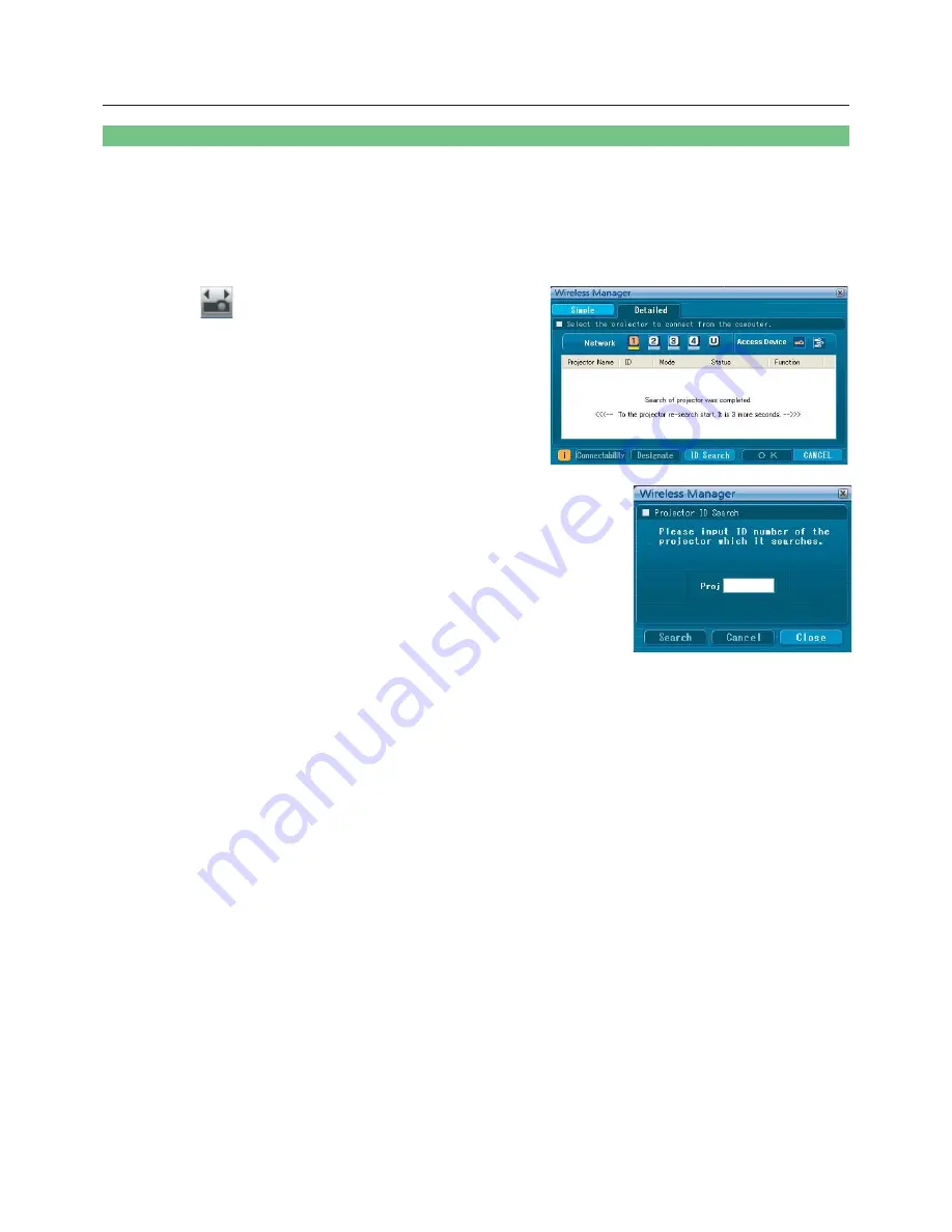 Panasonic PT-F200 Series Network Manual Download Page 31