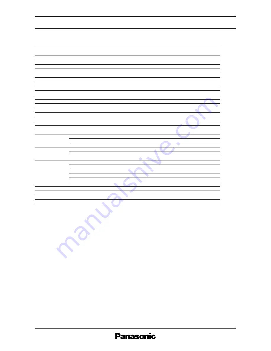 Panasonic PT-FW430U Spec File Download Page 12