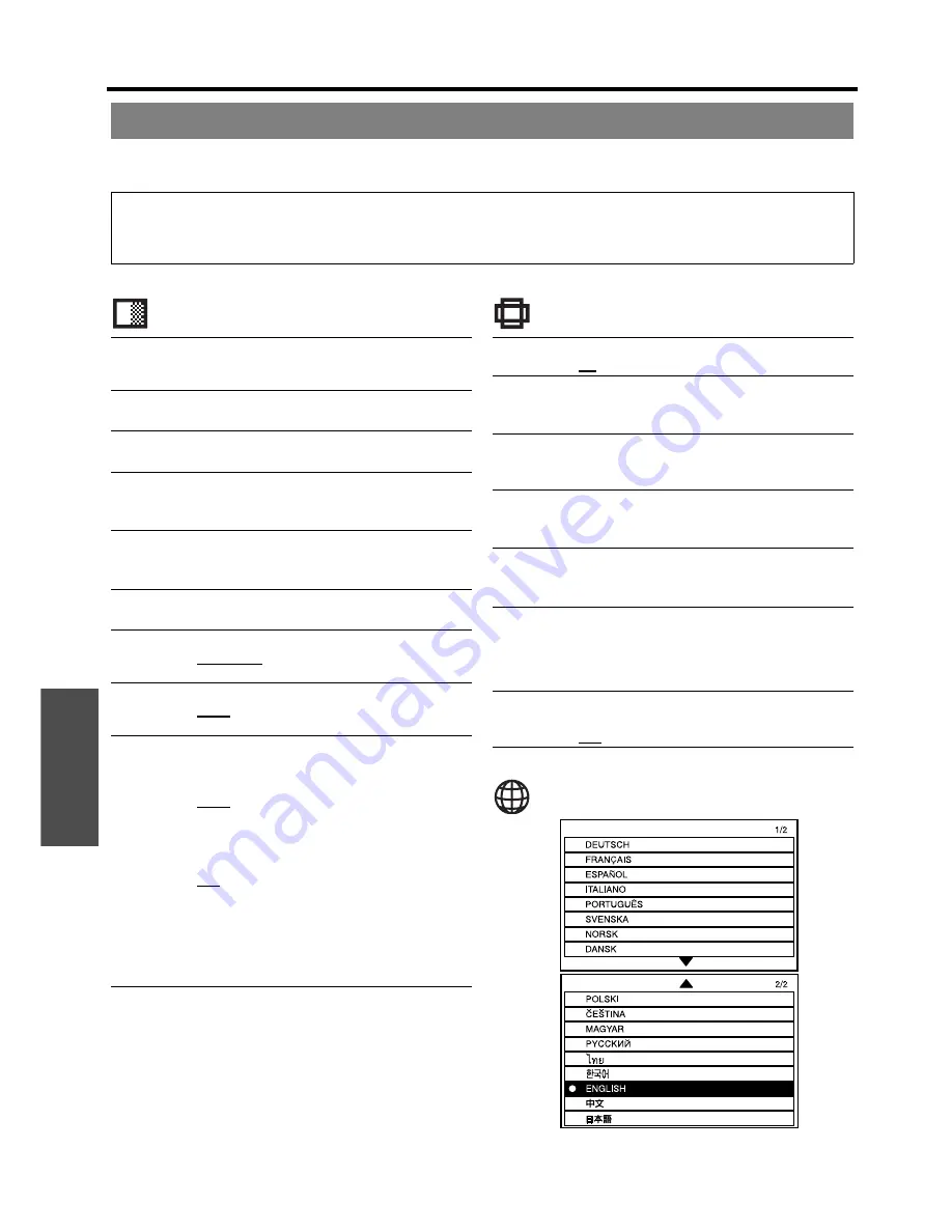 Panasonic PT-LB78E Operating Instructions Manual Download Page 30