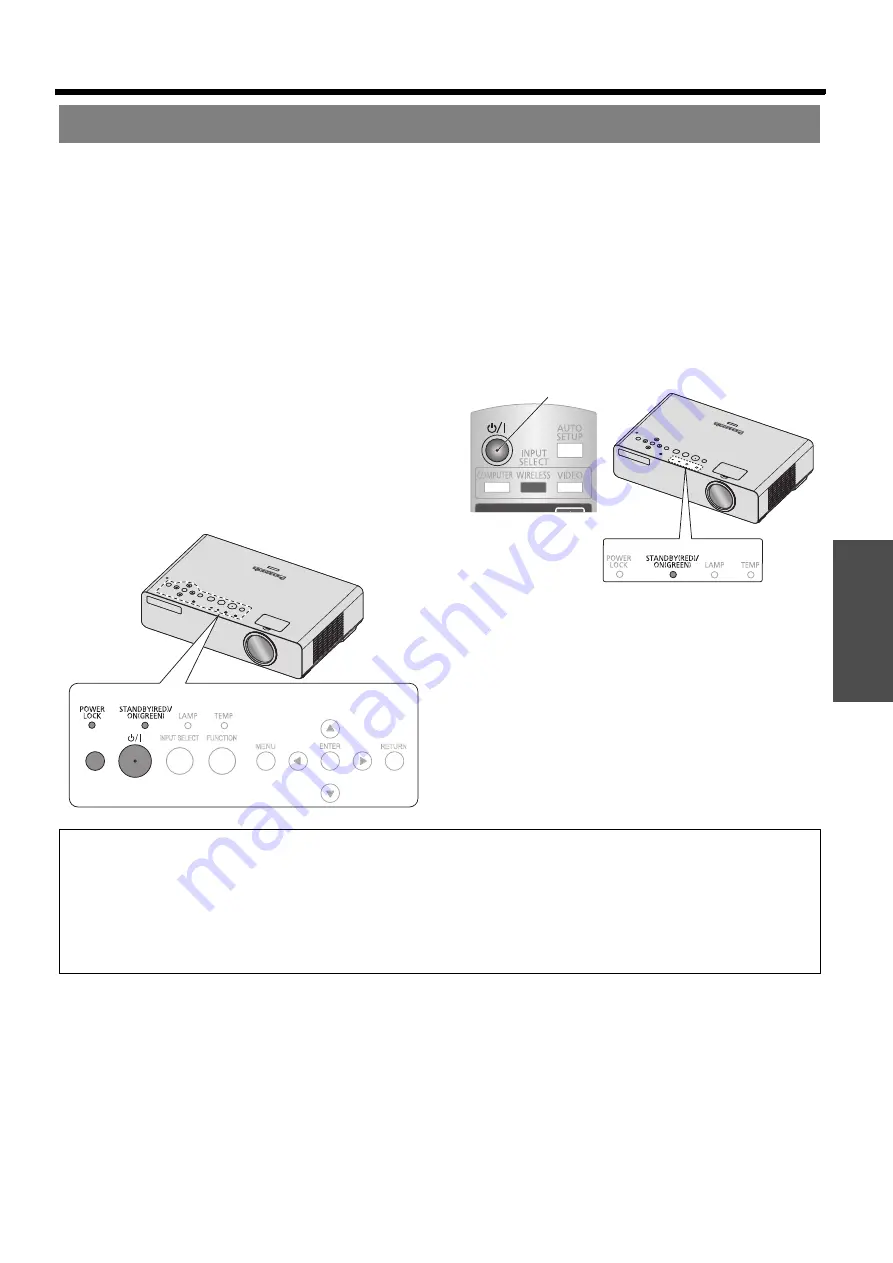 Panasonic PT-LB80NTEA Скачать руководство пользователя страница 21