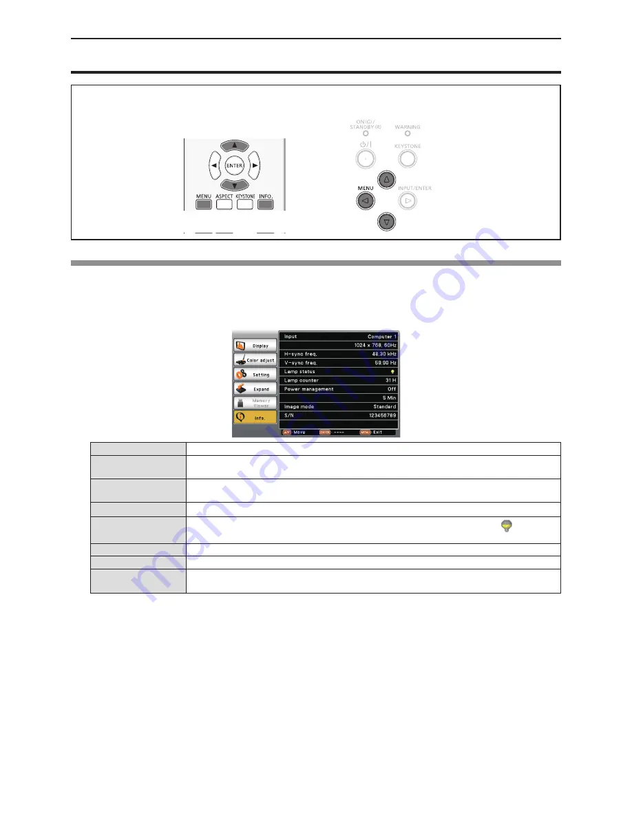 Panasonic PT-LW362 Operating Instructions Manual Download Page 74