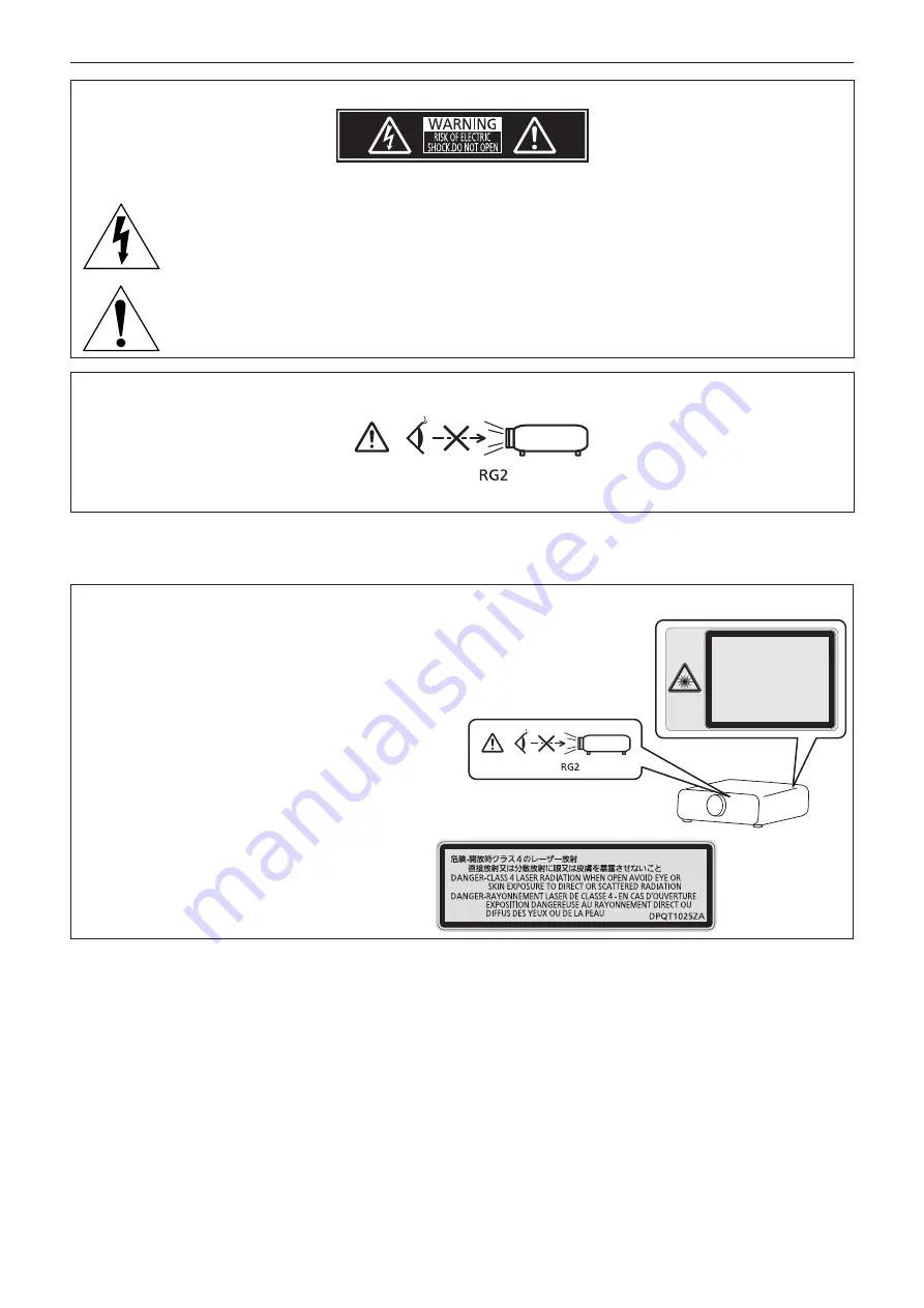 Panasonic PT-RCQ80 Скачать руководство пользователя страница 6