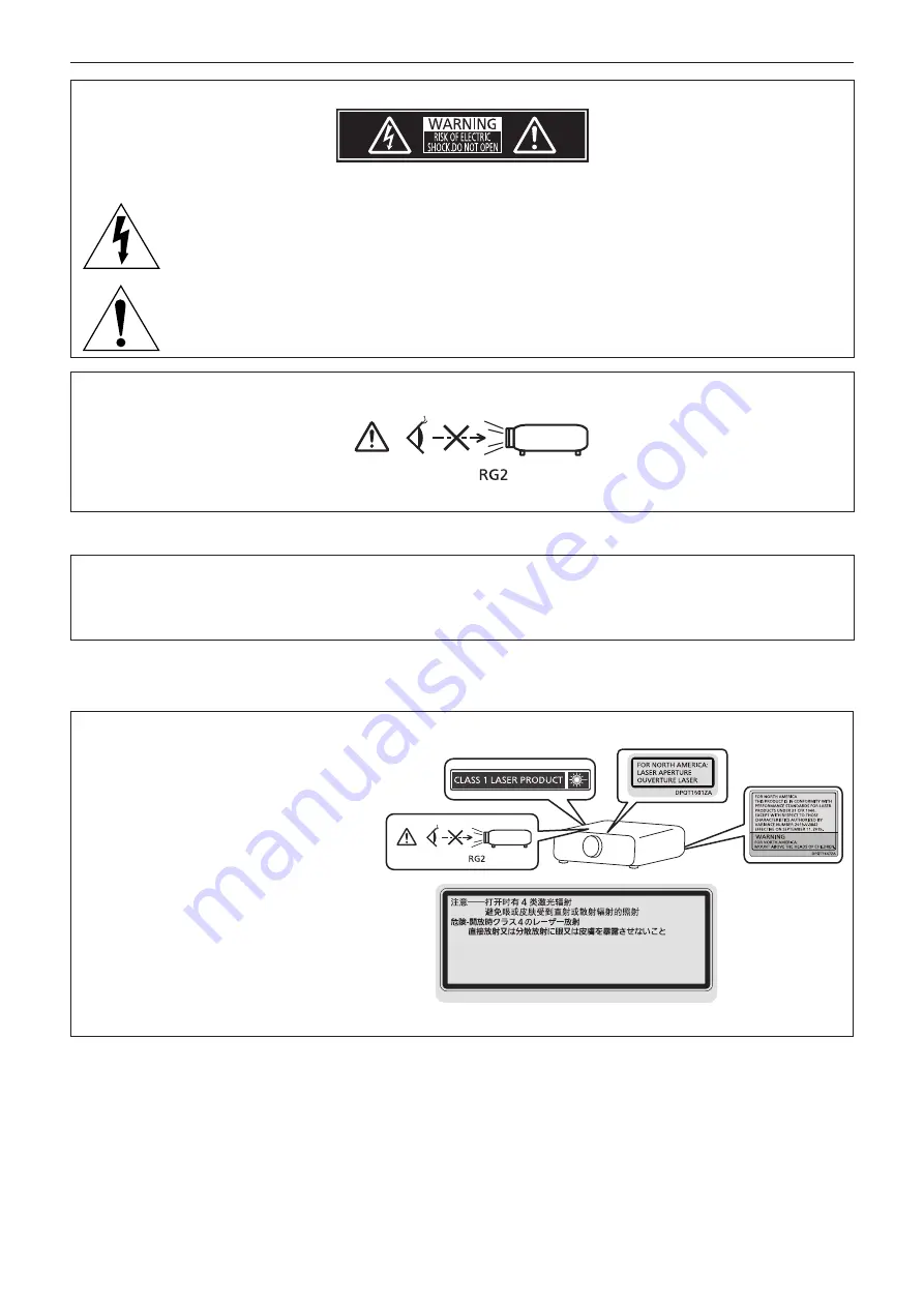 Panasonic PT-REQ10 Operating Instructions Manual Download Page 7