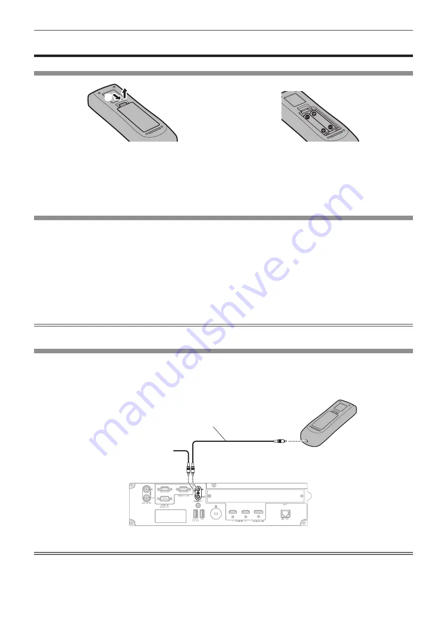 Panasonic PT-REQ10 Operating Instructions Manual Download Page 40