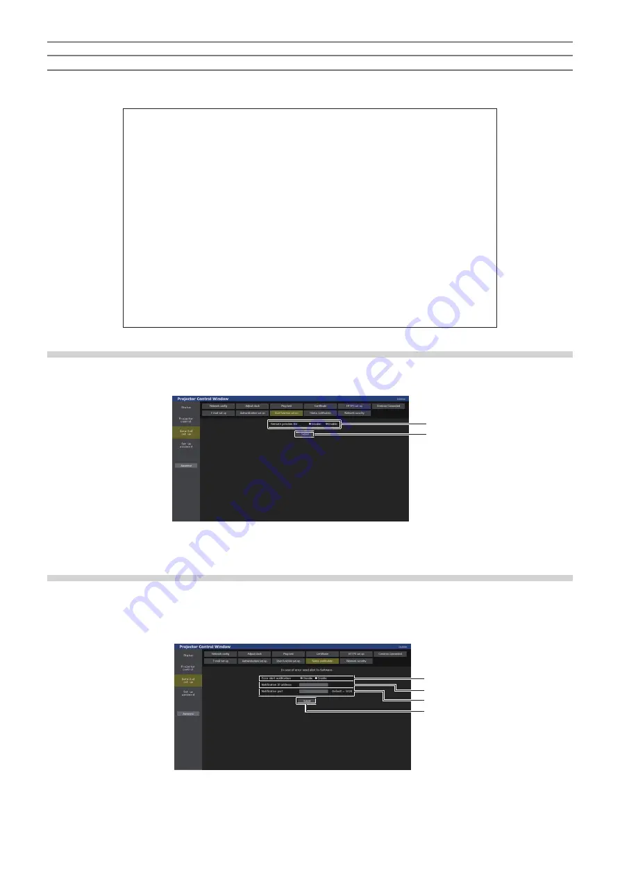 Panasonic PT-REQ10 Operating Instructions Manual Download Page 250