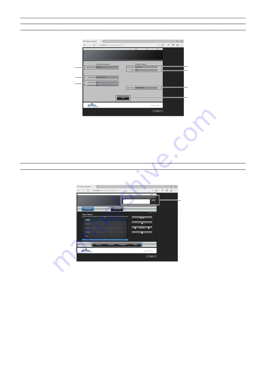 Panasonic PT-RW730 Operating Instructions Manual Download Page 173