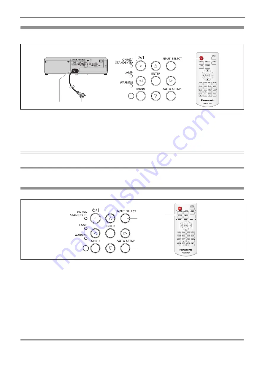 Panasonic PT-VW340za Operating Instructions Manual Download Page 36