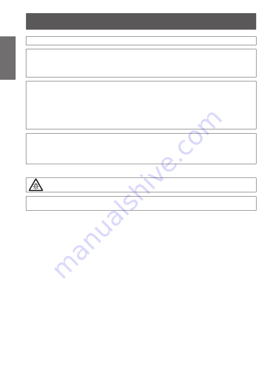 Panasonic PT-VW430EA Operating Instructions Manual Download Page 2