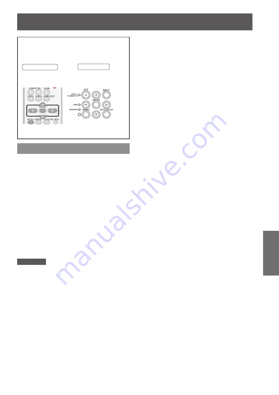 Panasonic PT-VW430EA Operating Instructions Manual Download Page 41