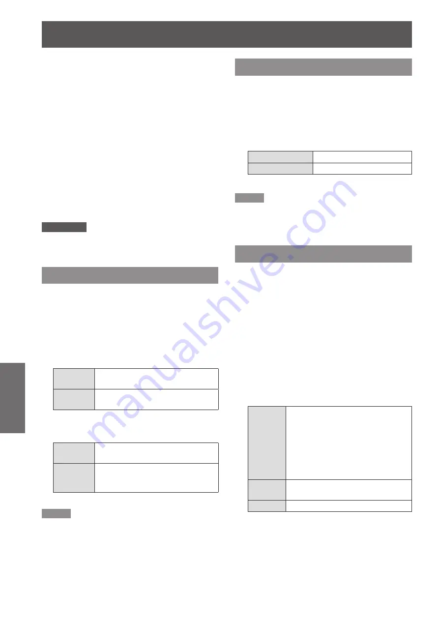 Panasonic PT-VW430EA Operating Instructions Manual Download Page 54