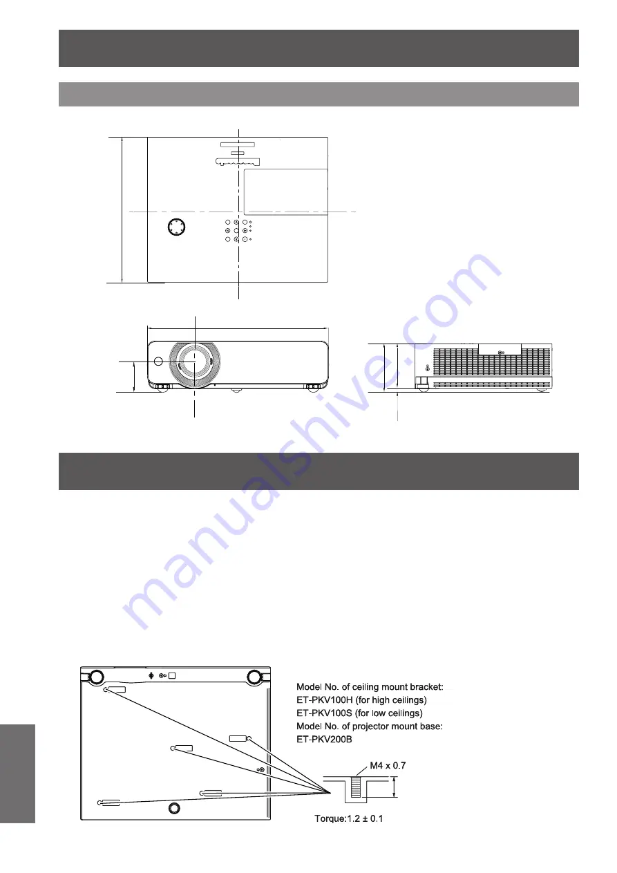 Panasonic PT-VW430EA Operating Instructions Manual Download Page 98