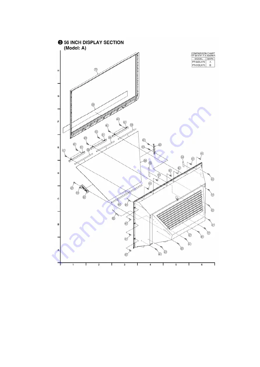 Panasonic PT56DLX75 - 56