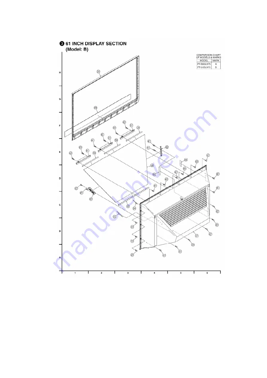 Panasonic PT56DLX75 - 56