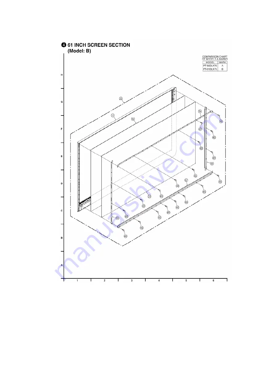 Panasonic PT56DLX75 - 56