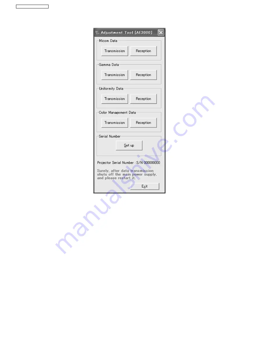 Panasonic PTAE3000U - HOME THEATER LCD PROJECTOR Service Manual Download Page 26