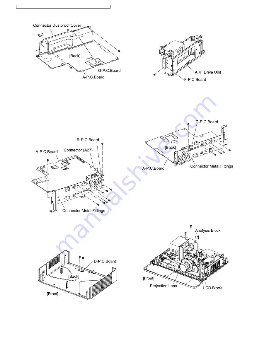 Panasonic PTF100NTU - LCD PROJECTOR Service Manual Download Page 14