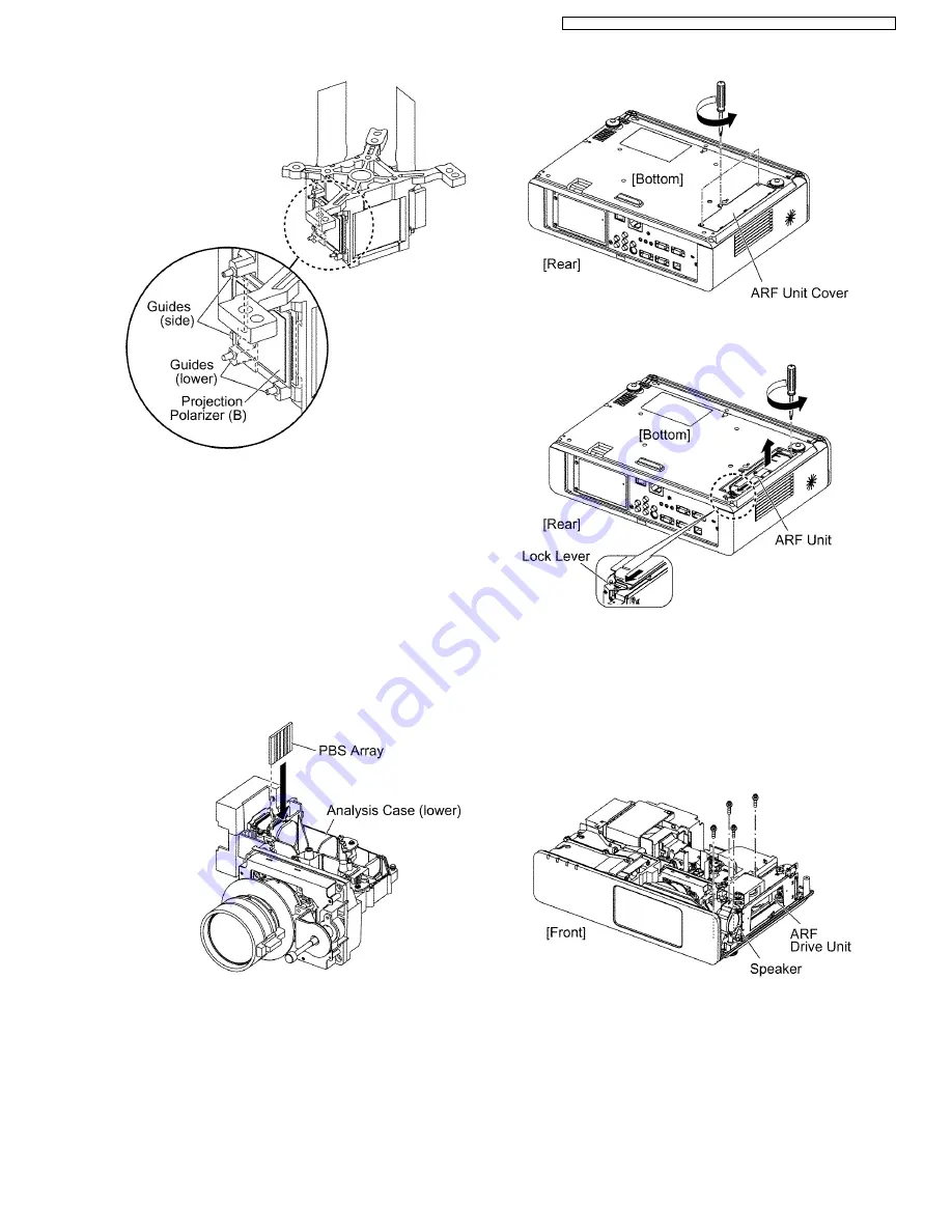 Panasonic PTF100NTU - LCD PROJECTOR Service Manual Download Page 21