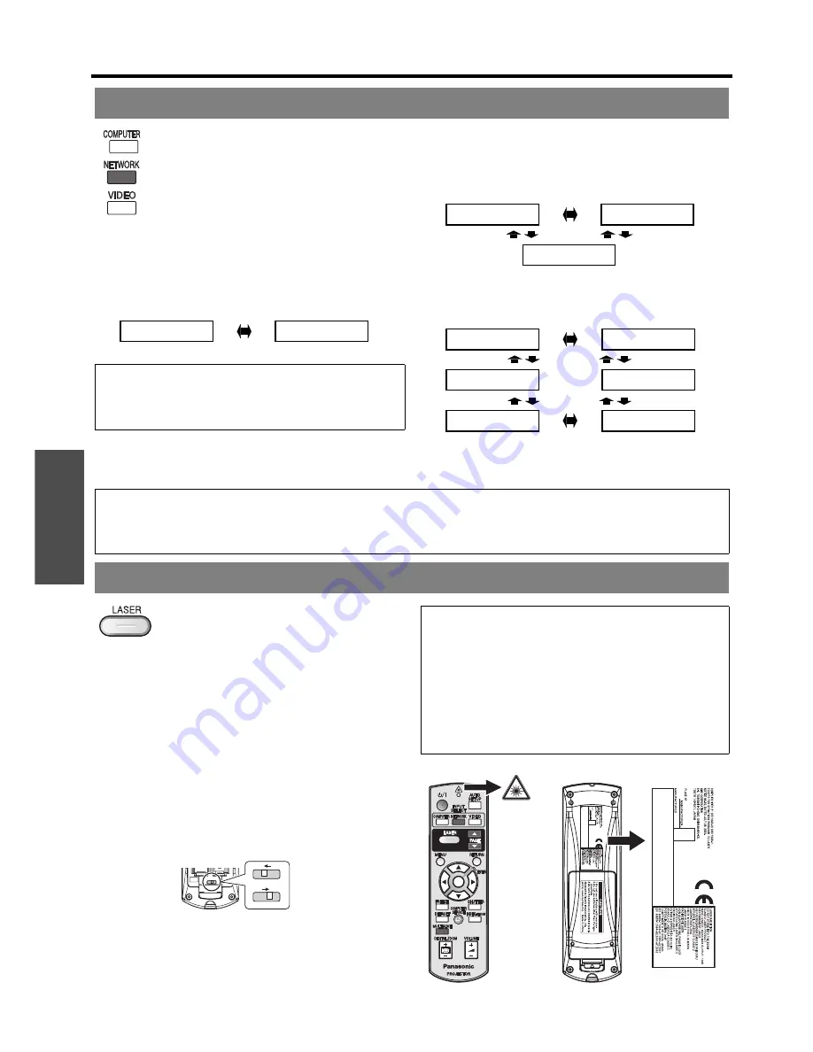 Panasonic PTF100U - LCD PROJECTOR Скачать руководство пользователя страница 26