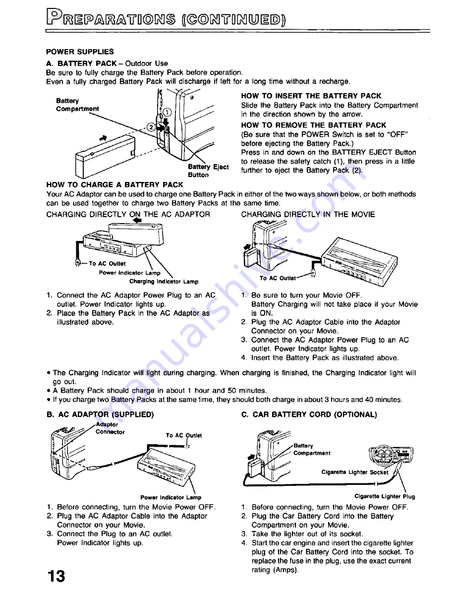 Panasonic PV-530D Operating Instructions Manual Download Page 14