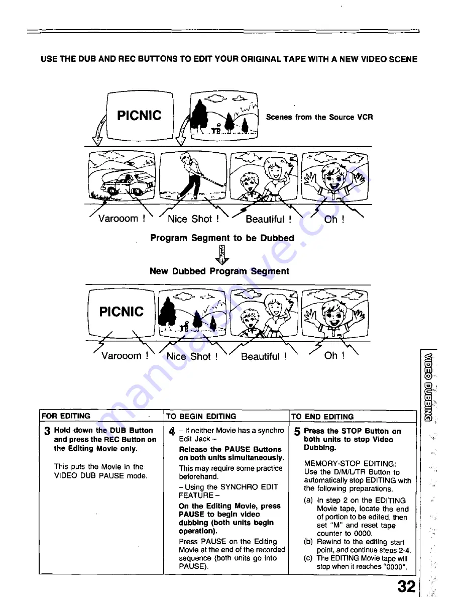 Panasonic PV-530D Operating Instructions Manual Download Page 33