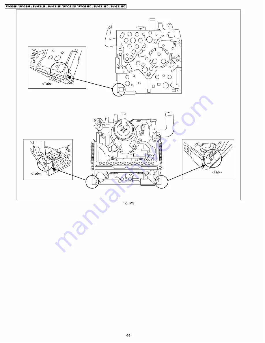 Panasonic PV-GS2P Service Manual Download Page 44