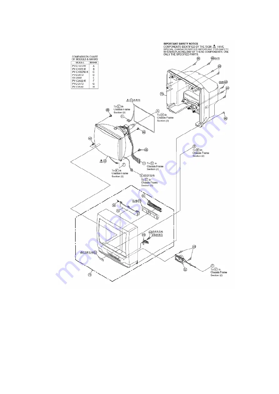 Panasonic PVQ-1312W Service Manual Download Page 23