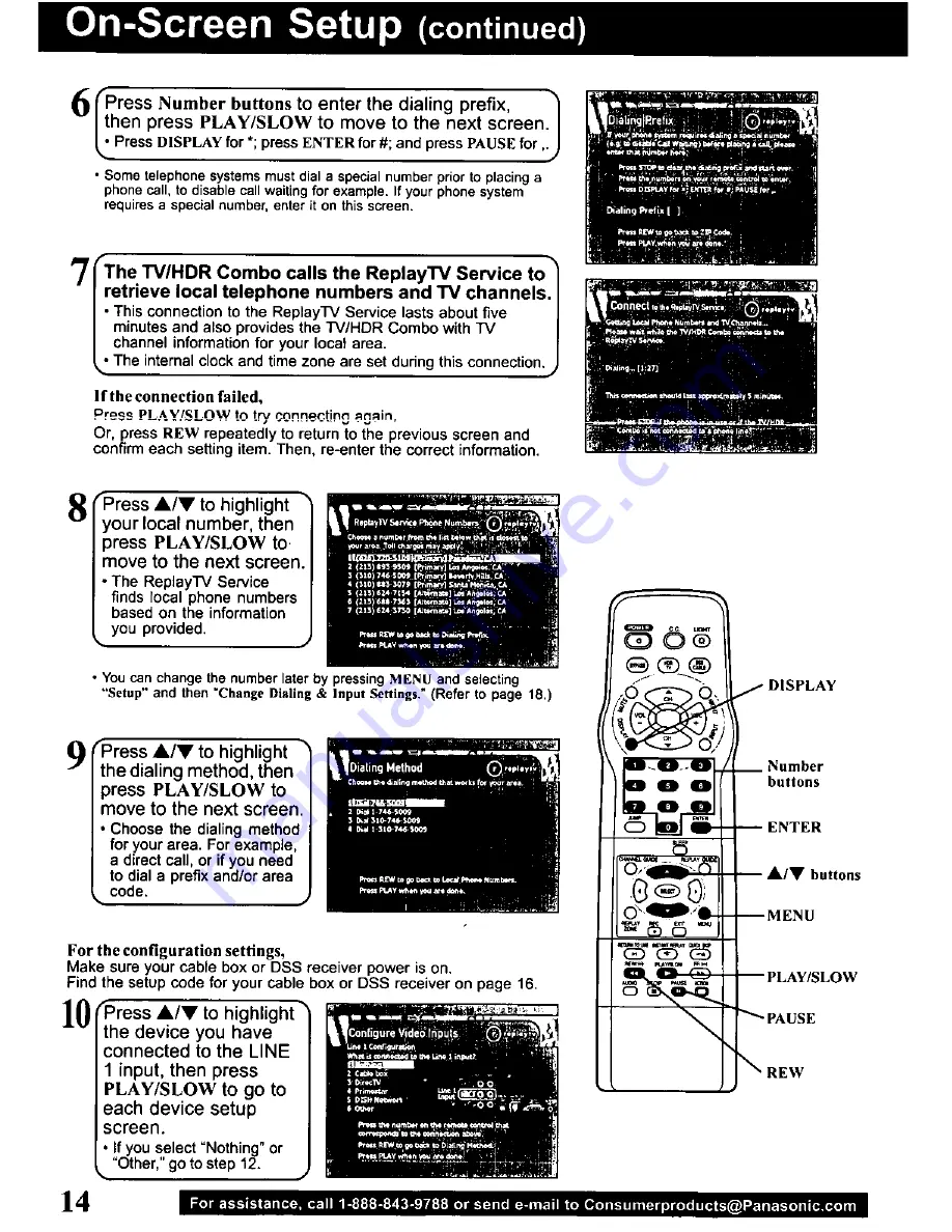 Panasonic PVSS2710 - TV/HDR COMBO Operating Manual Download Page 14