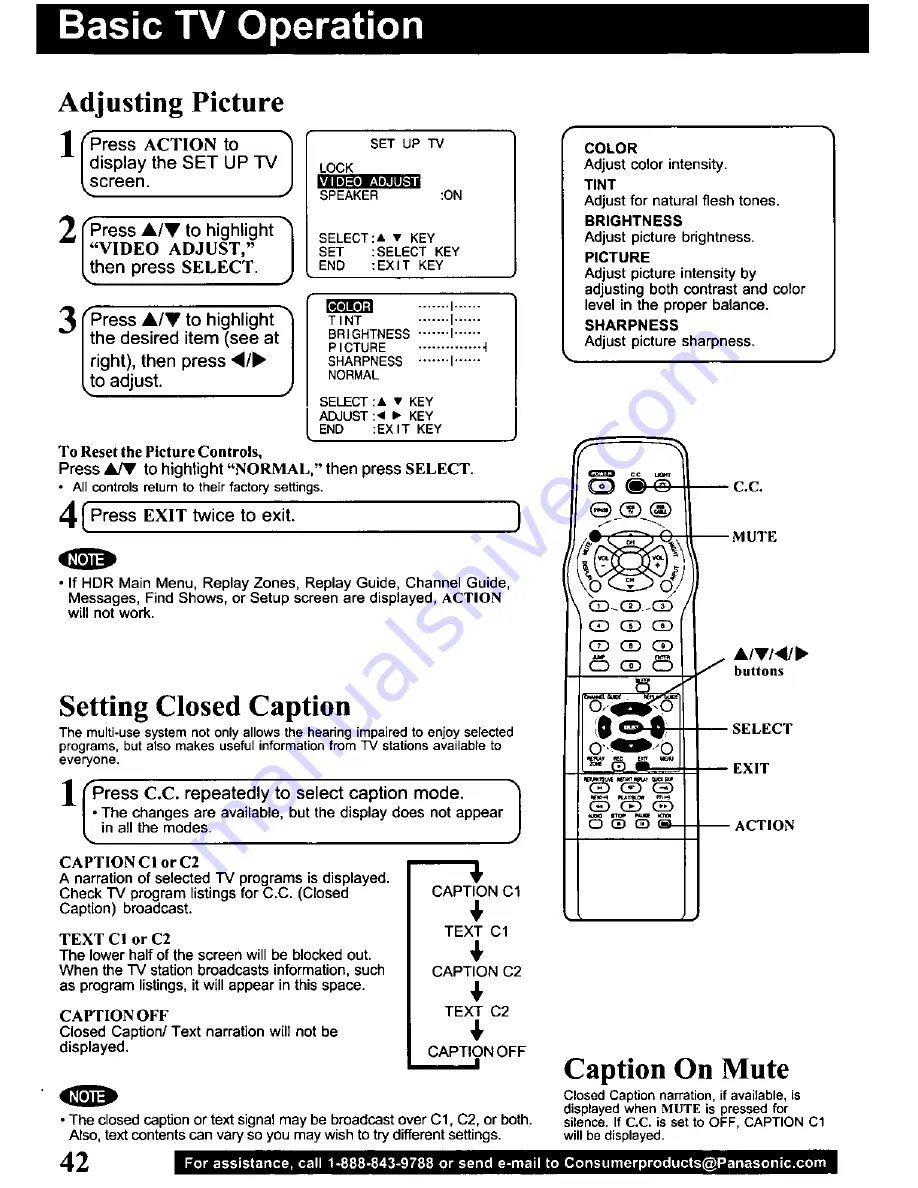 Panasonic PVSS2710 - TV/HDR COMBO Operating Manual Download Page 42