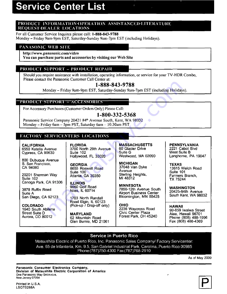 Panasonic PVSS2710 - TV/HDR COMBO Operating Manual Download Page 60