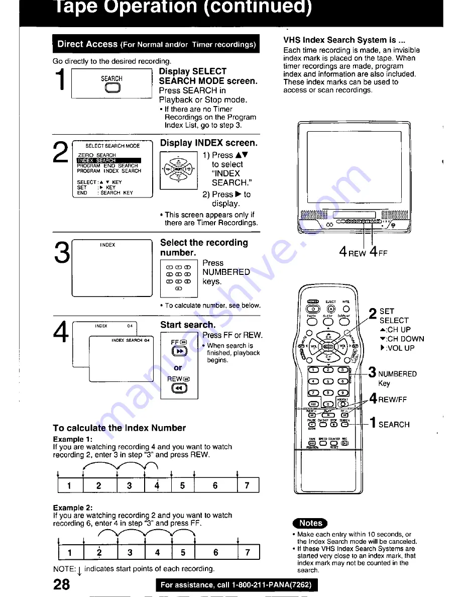 Panasonic QUASAR PV-C2020 Operating Manual Download Page 28