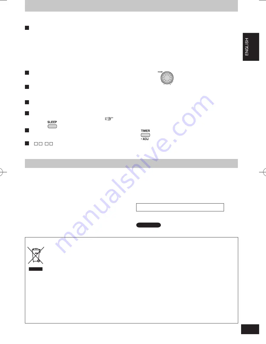 Panasonic RF-U350 Operating Instructions Manual Download Page 7