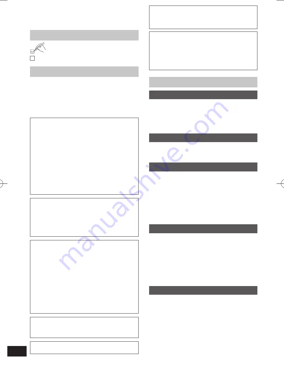 Panasonic RF-U350 Operating Instructions Manual Download Page 20