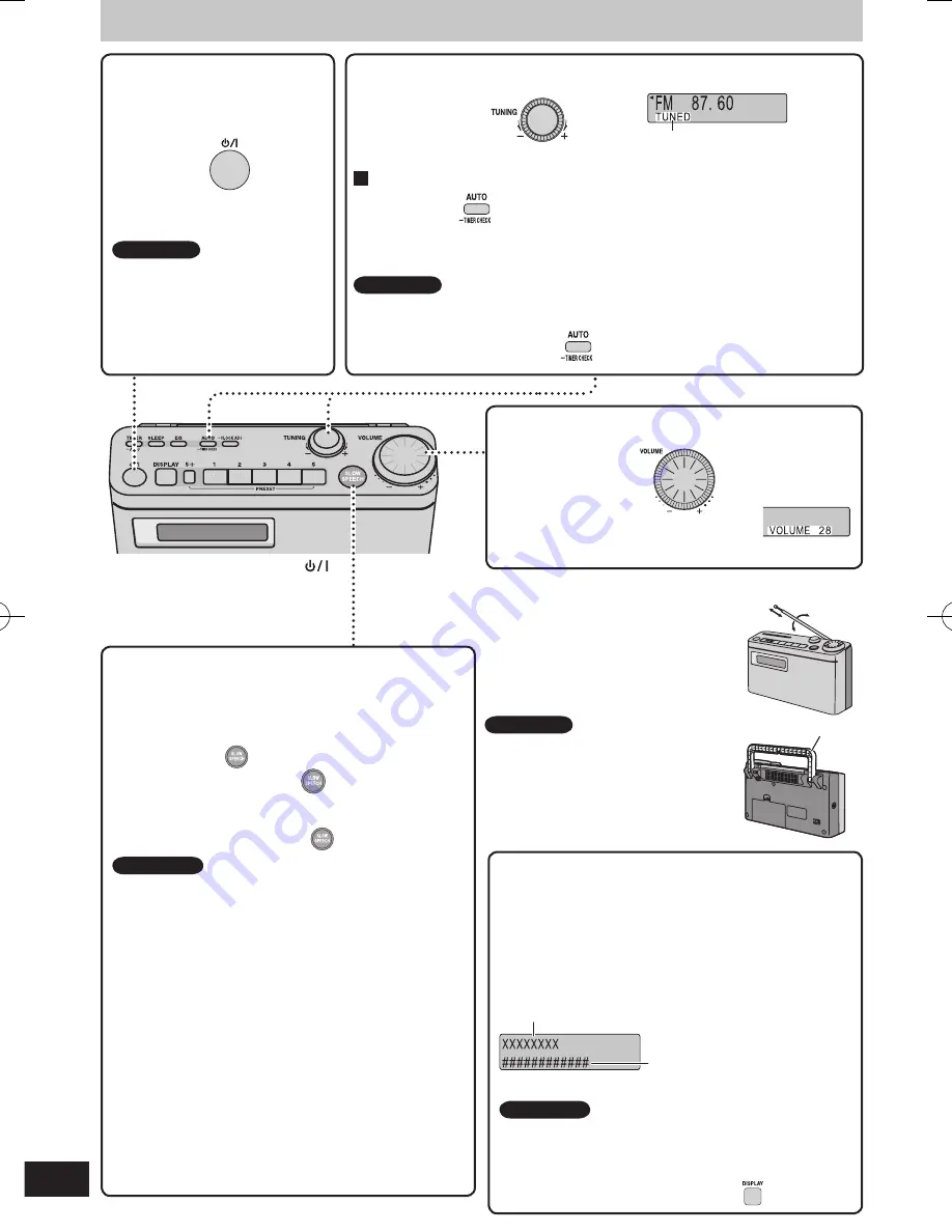 Panasonic RF-U350 Operating Instructions Manual Download Page 58